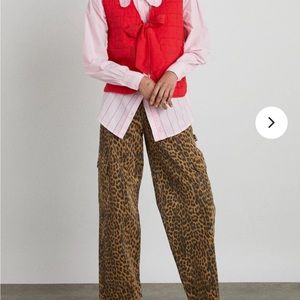 Damson Madder Leopard Cargo Pants